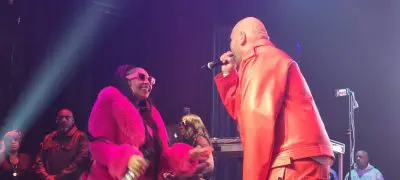 Fat Joe and Ashanti perform "What's Luv" at the Apollo Theater in Harlem. (Photo by Derrel Jazz Johnson for rolling out.)