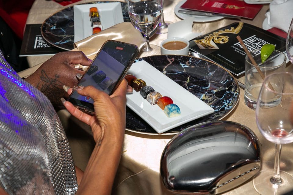 Phillip Ashley Rix crafted a luxurious chocolate collection exclusively for Cadillac CELESTIQ; debuted during ABFF Honors