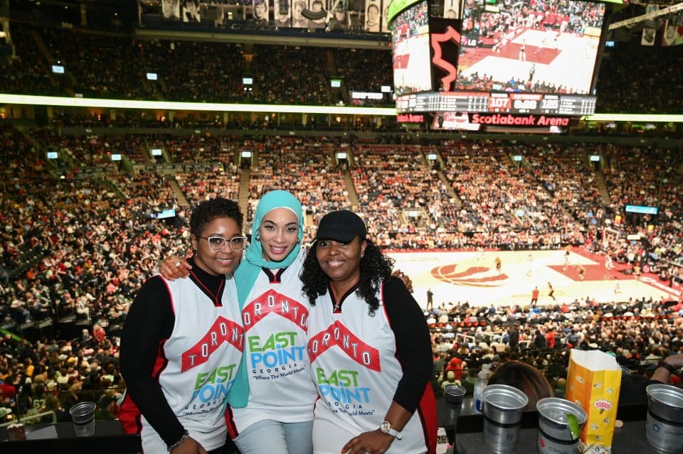 Raptors vs. Pacers halftime show by East Point Convention and Visitors Bureau