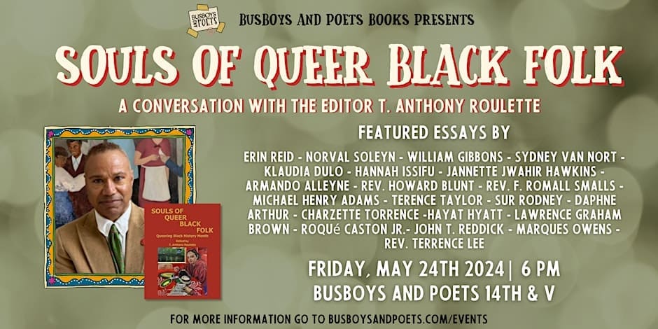 SOULS OF QUEER BLACK FOLK | A Busboys and Poets Books Presentation ...