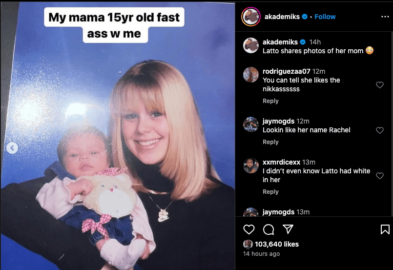 Latto's photos of her mom send Instagram into a frenzy (photos)