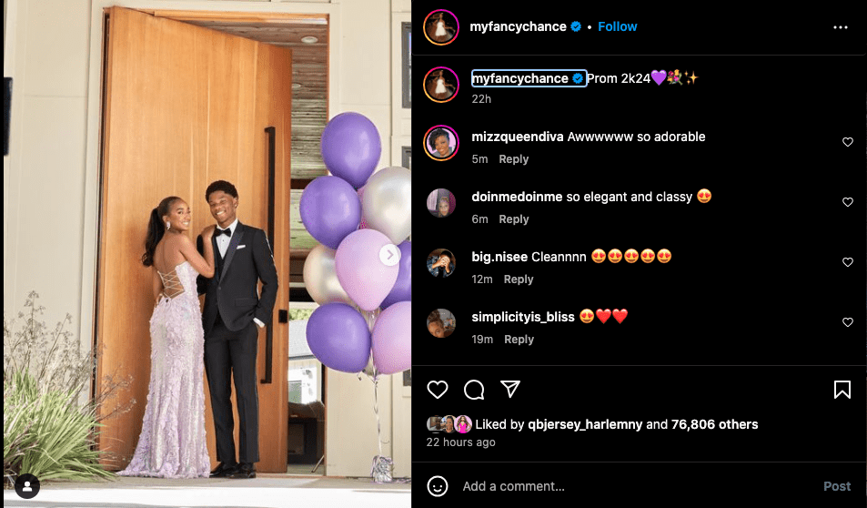 Diddy's daughter and Halle and Chlöe Bailey's brother attend prom