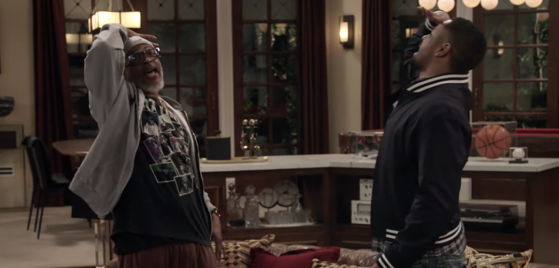 Damon Wayans and Damon Wayans Jr. in "Poppa's House"