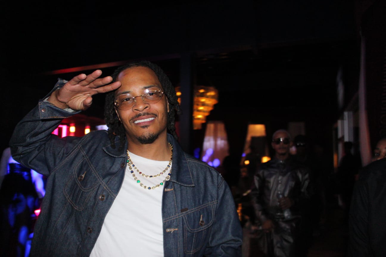 T.I. and 2 Chainz at Quavo's V12 Restaurant and Sports Bar