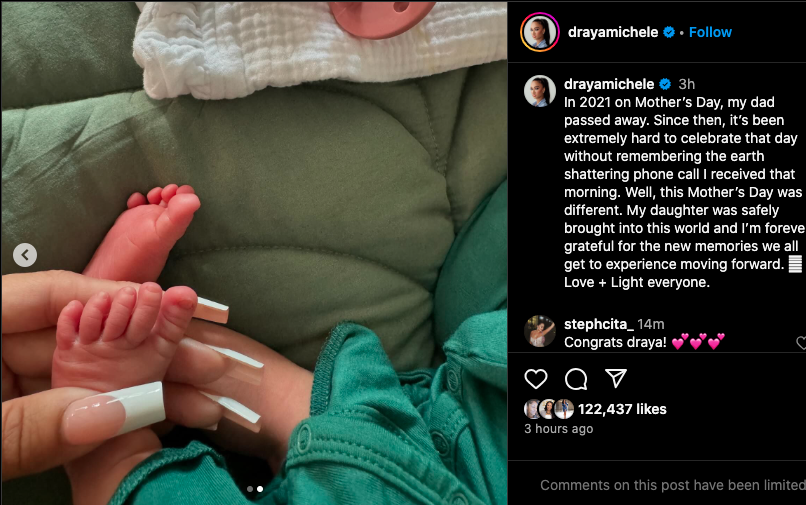 Draya Michele shows off newborn (photos)