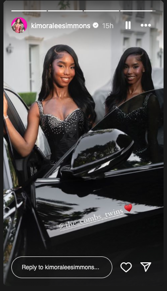 Diddy's twin daughters Jessie and D’Lila look elegant for prom (photos)