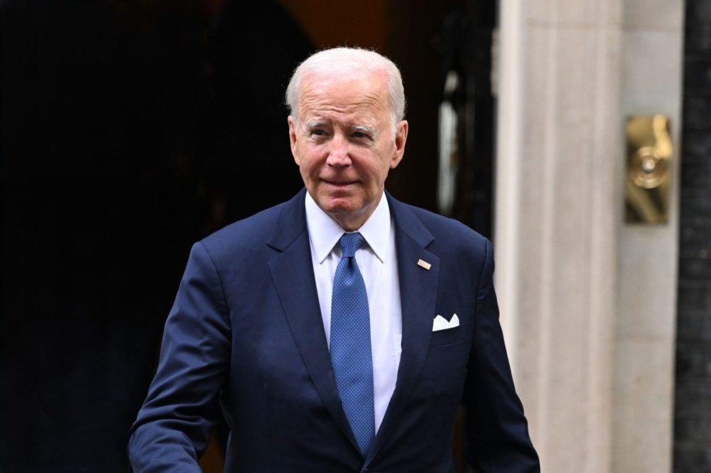 Biden fiercely slams Trump’s DC projects in rare public appearance