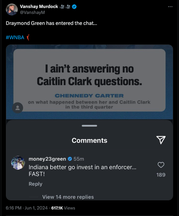 NBA star Draymond Green says Caitlin Clark needs enforcer to protect her