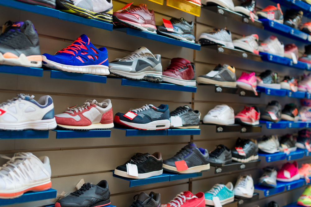 sneakers wall