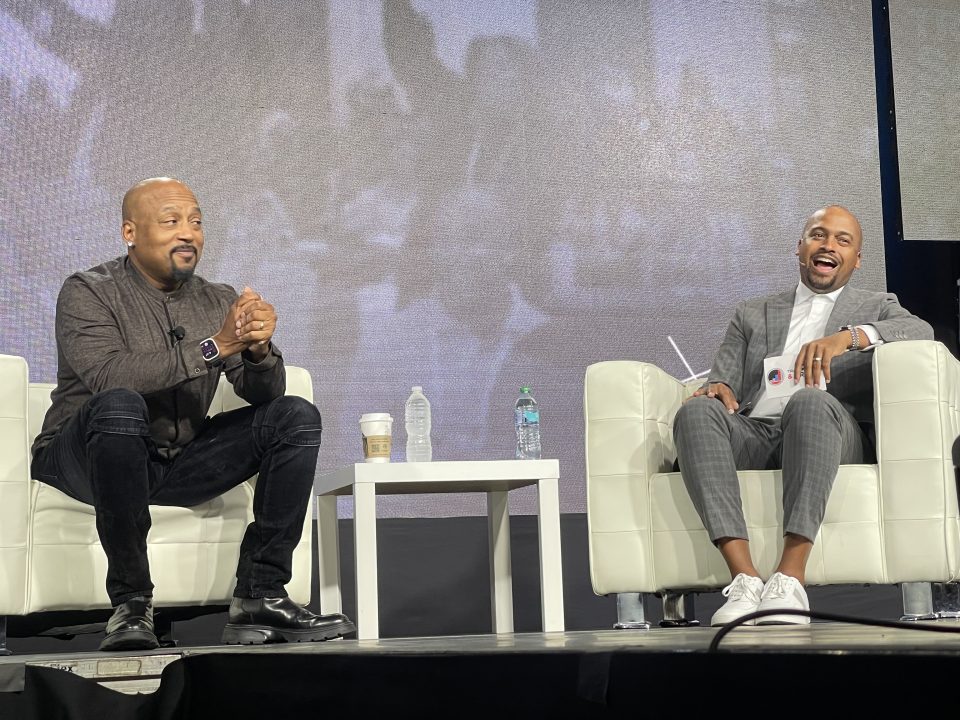Daymond John and TSP Conference founder Ronnie Tyler (Photo by Terry Shrophire for rollingout)