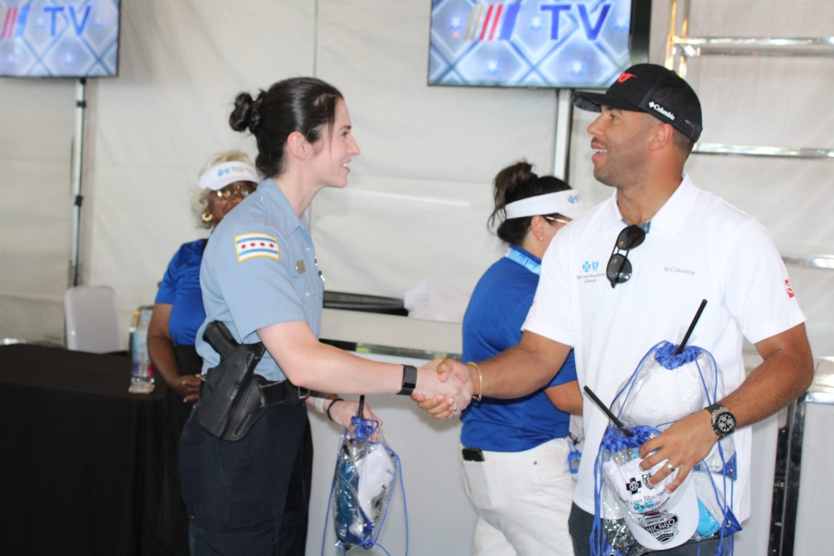 Blue Cross Blue Shield Illinois and NASCAR honor Chicago heroes