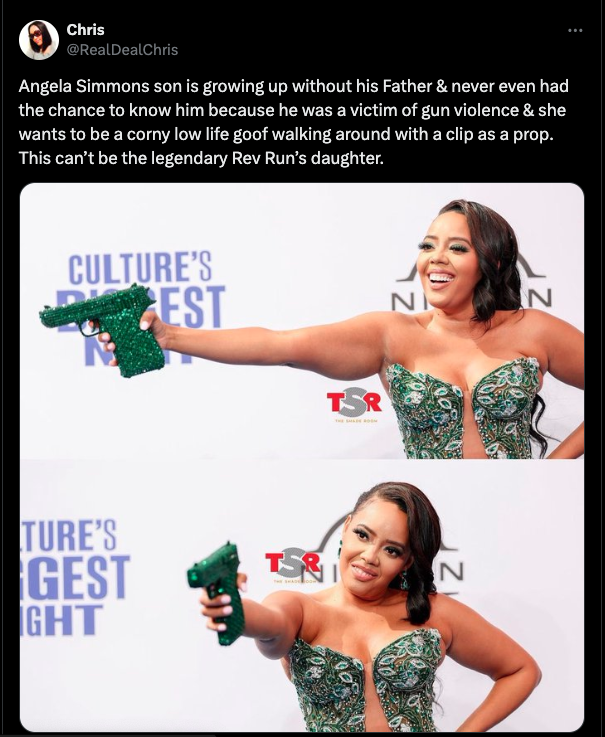 Angela Simmons begs for forgiveness for carrying gun purse to BET Awards