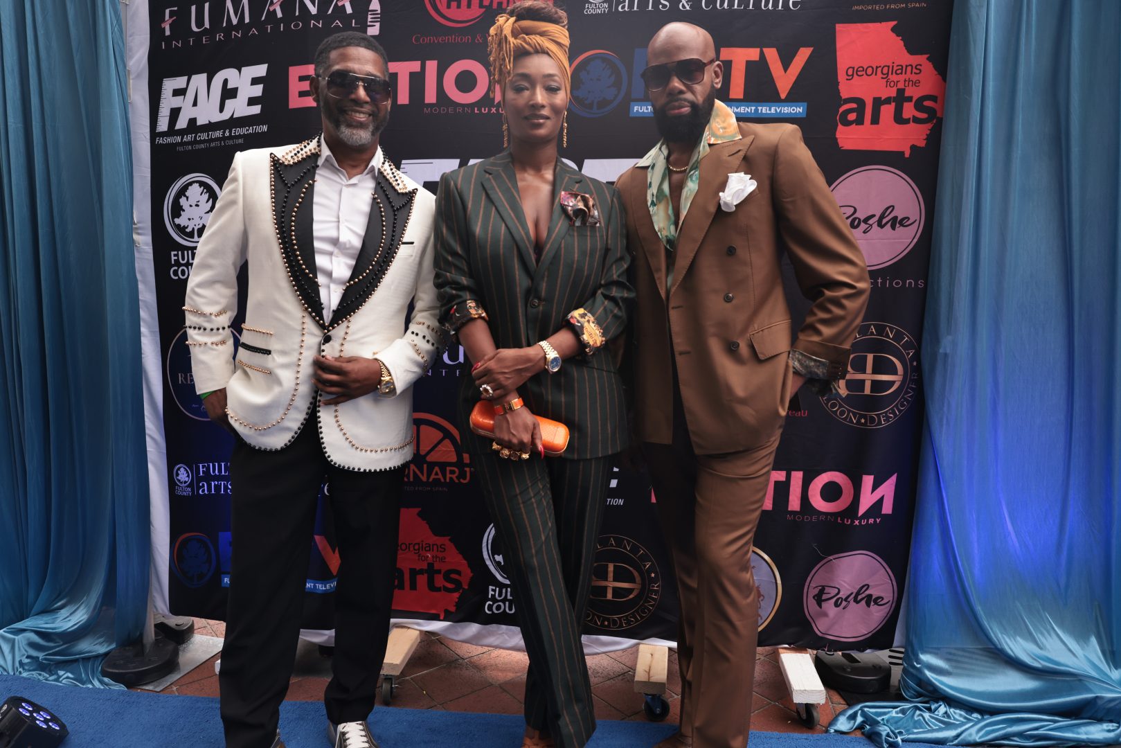 FACEs of Fashion: A Celestial Experience creator David Manuel, and hosts Toccara Jones and Derek Blanks (photos for rolling out)