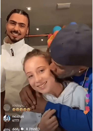 Fans disgusted with video of Diddy kissing young White girl (video)