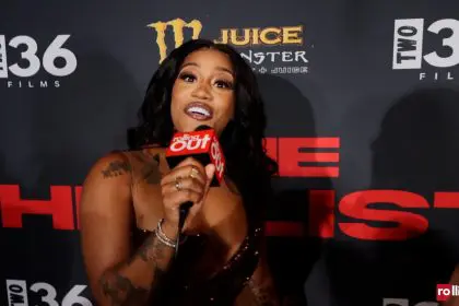 Jhonni Blaze at the premiere of 'The Hit List'