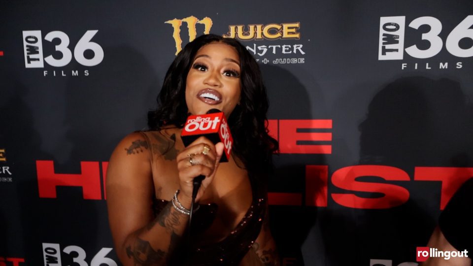 Jhonni Blaze at the premiere of 'The Hit List'