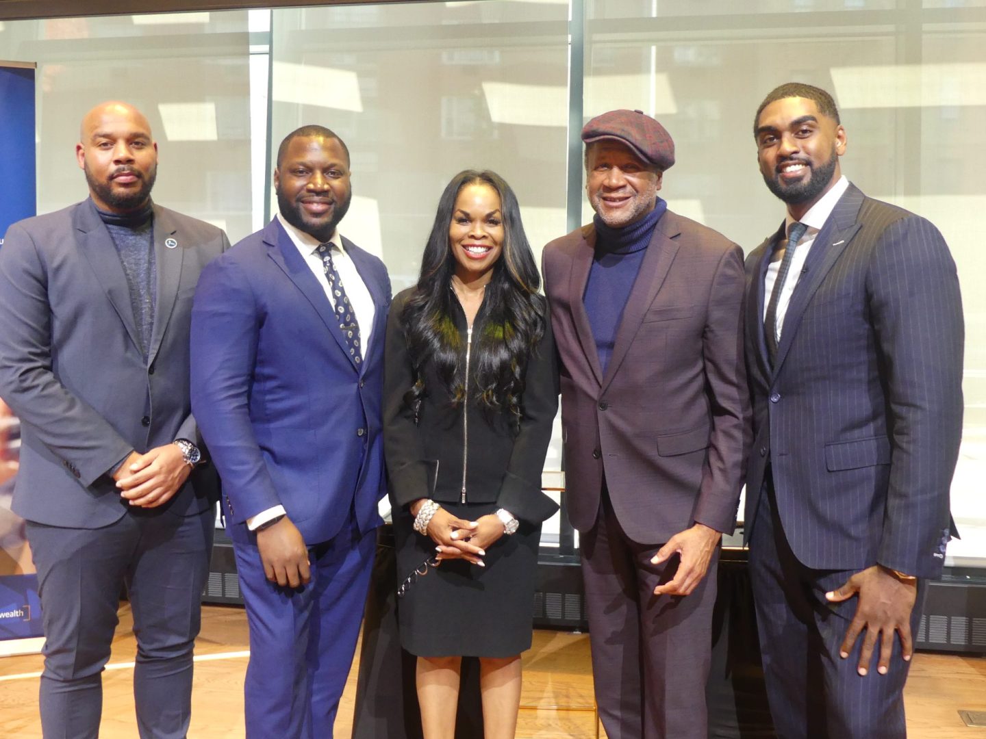 Christian Hill, Everton Simmonds, Christine Fowler-Phillips, Munson Steed, and Anthony Williams (Photo by Derrel Jazz Johnson for rolling out)