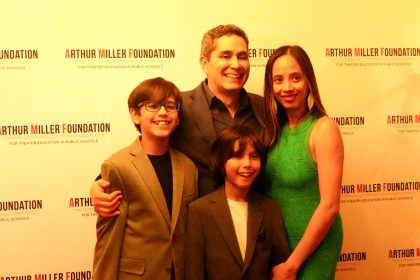 Kristoffer Diaz, Joanne Ruelos Diaz and their children (Photo by Derrel Jazz Johnson for rolling out)