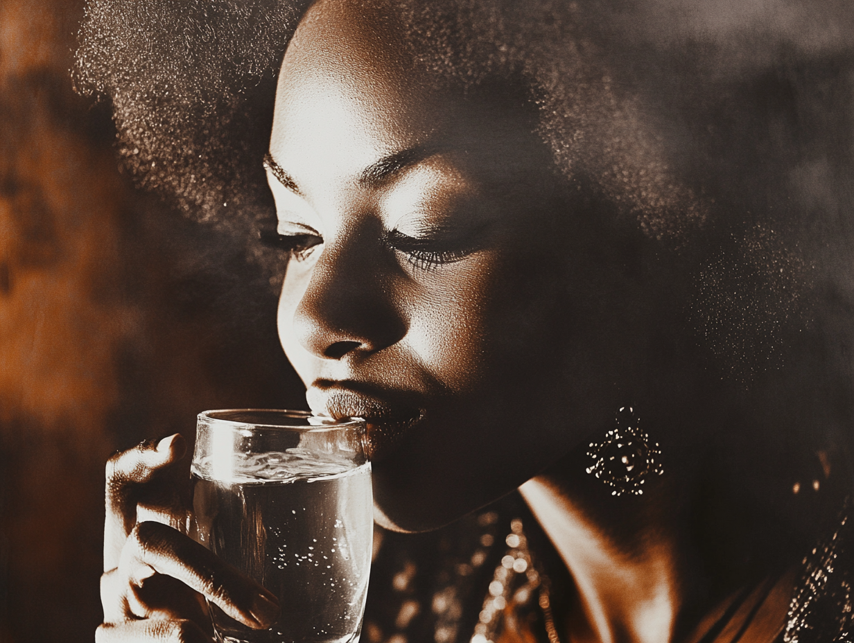 internal shower drink, water