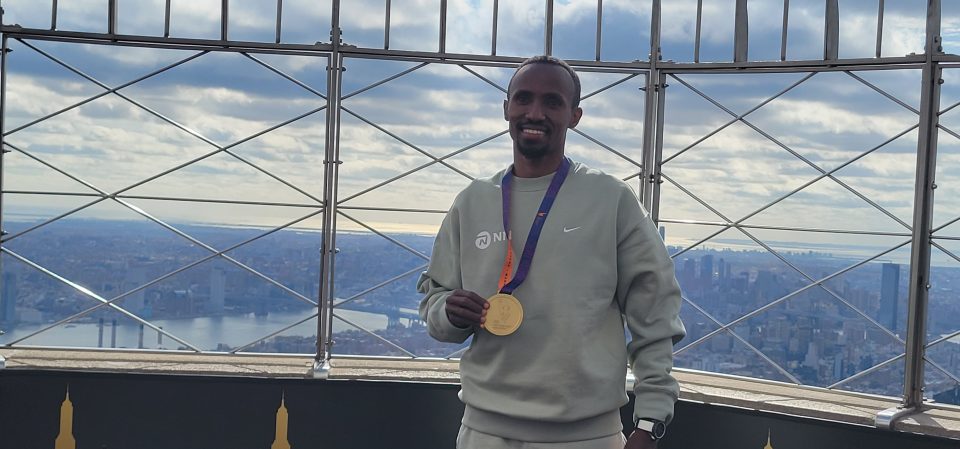 2024 TCS New York City Marathon winner Abdi Nageeye (Photo by Derrel Jazz Johnson for rolling out)