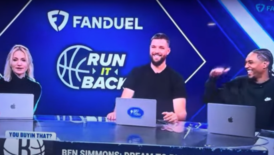 Michelle Beadle, left, host of 'Run it Back' on FanDuel TV