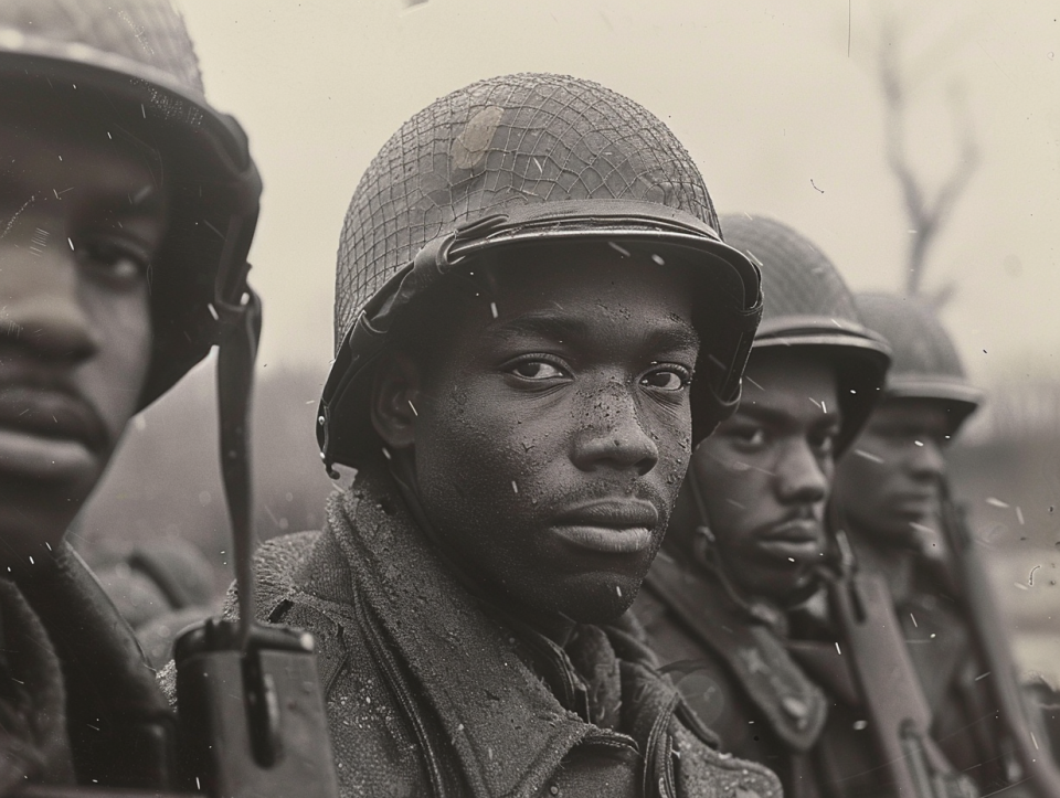 African American soldiers during WWII