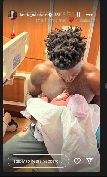 NFL superstar Tyreek Hill welcomes baby No. 8 (photos)