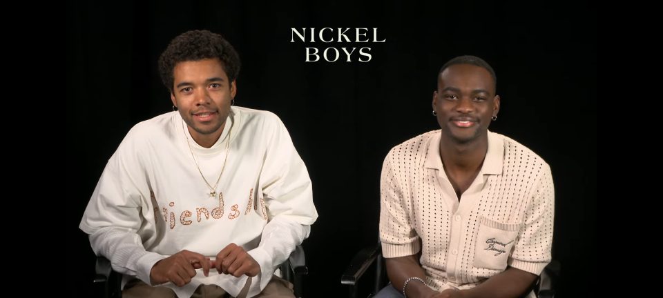 Actors Brandon Wilson and Ethan Herisse of the film Nickel Boys (Photo by Derrel Jazz Johnson for rolling out)