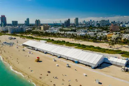 Art Basel Tents On Miami Beach