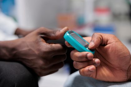 diabetes patient measuring glucose levels