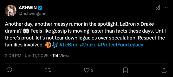 Akademiks blasted for saying Drake helped LeBron cheat