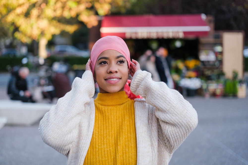 African American woman with cancer