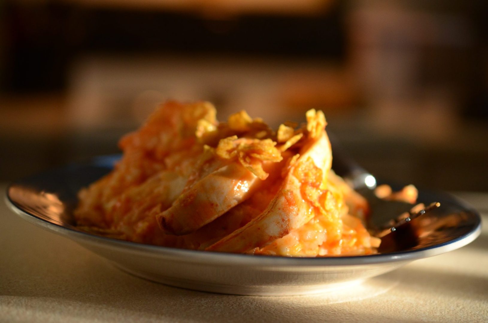 Buffalo chicken casserole