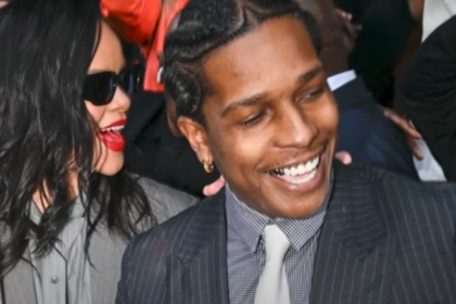 Rihanna and A$AP Rocky after the not guilty verdict