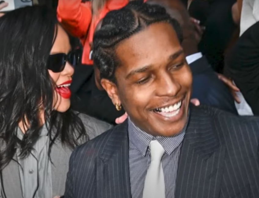 Rihanna and A$AP Rocky after the not guilty verdict