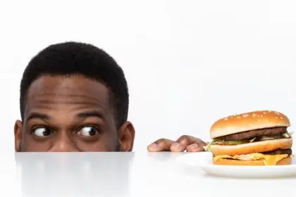 African American man with Food cravings