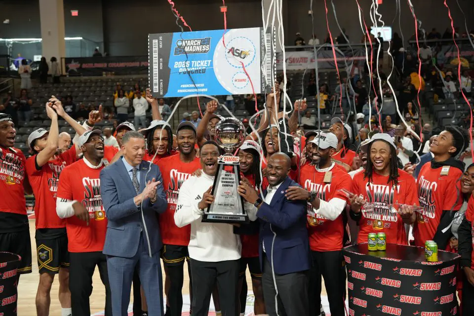 SWAC Champions, Alabama State University Hornets,, NCAA