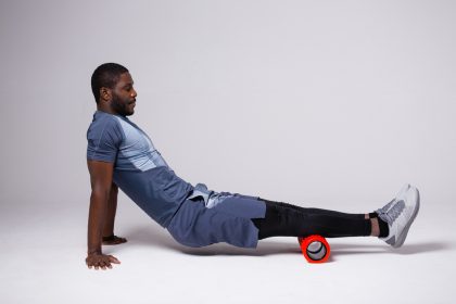 African American man performing a Fascia exercise