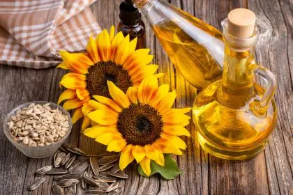 sunflower oil, healthy, cooking oil
