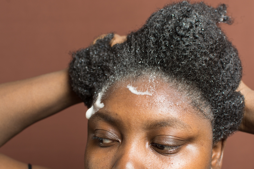 Black natural hair, washing, growth