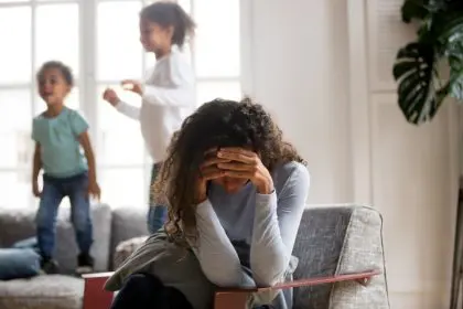 parent, stressed, children