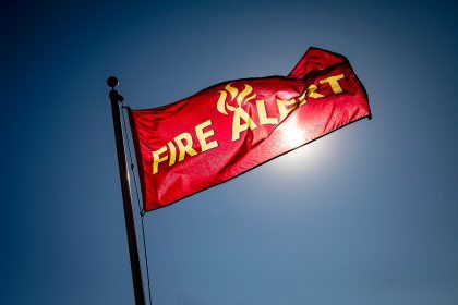 Red flag fire warning