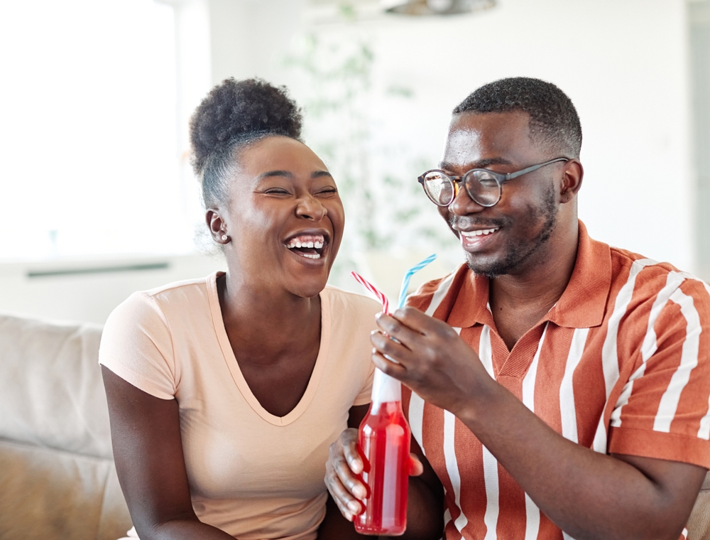 couple, laugh, fight