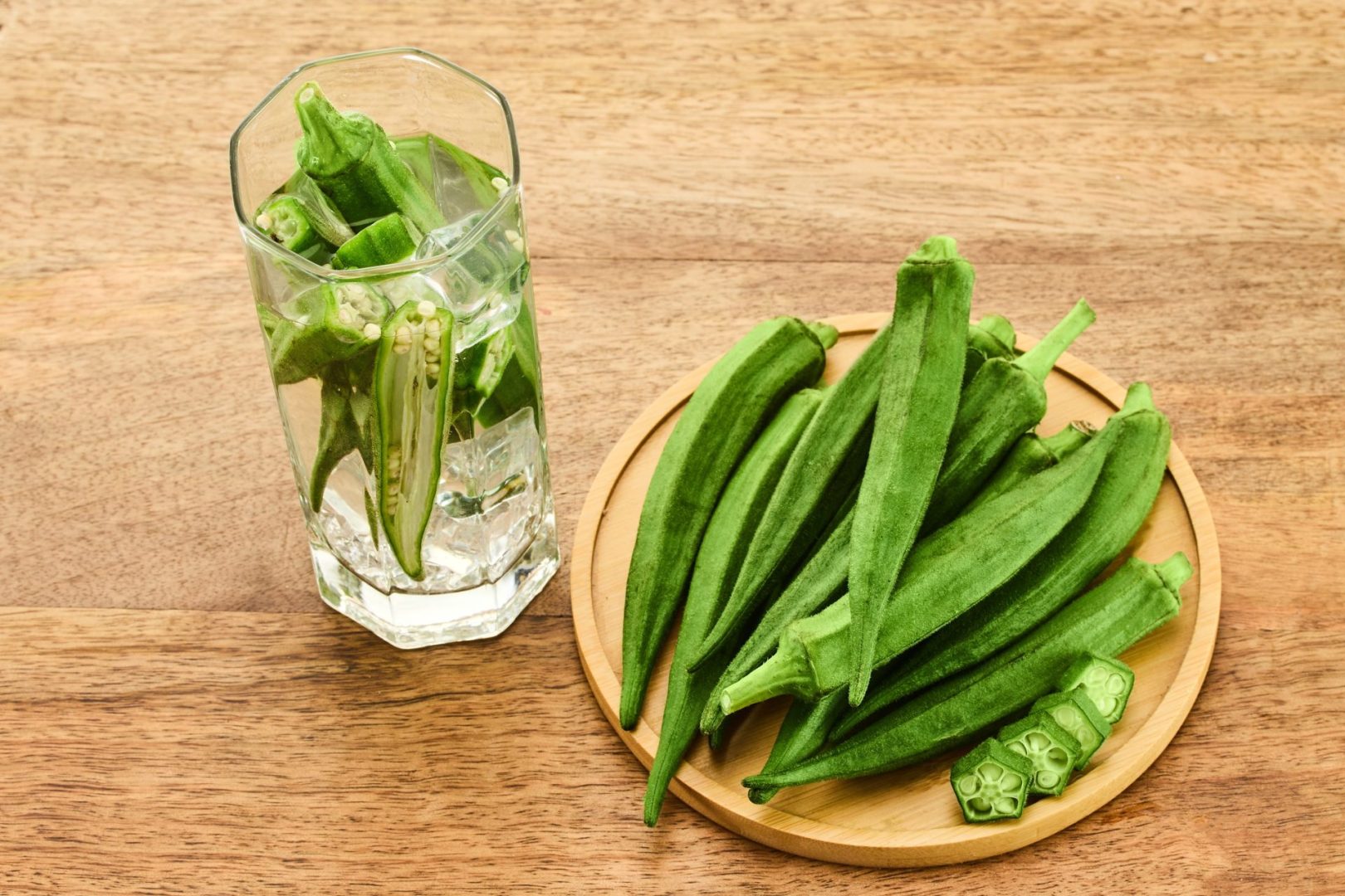 simple okra water