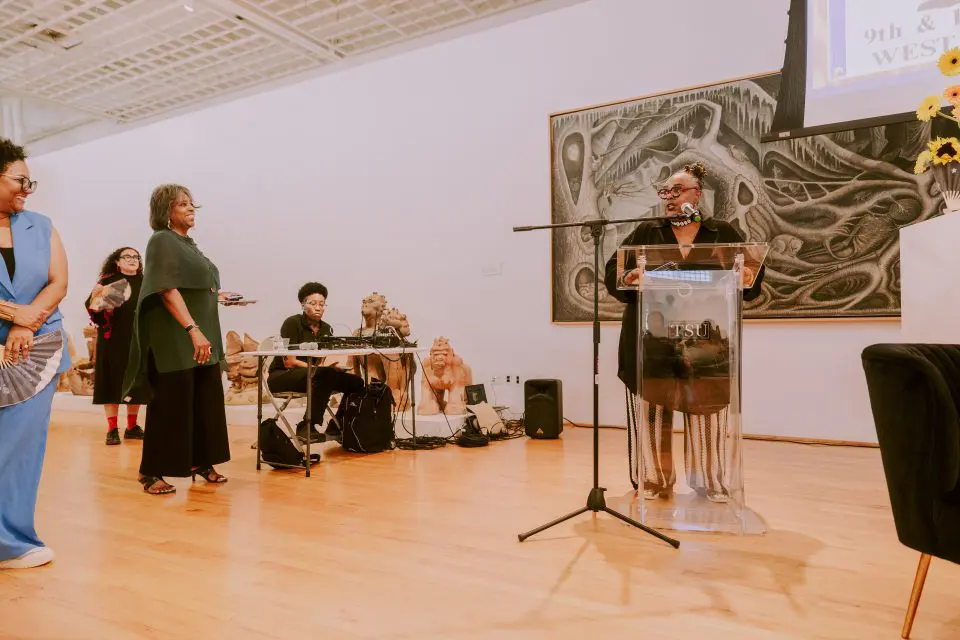 Ann Johnson prints freedom's journey on cotton and brick