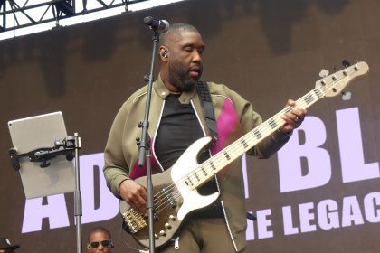 Adam Blackstone performs at the Roots Picnic (Photo by Derrel Jazz Johnson for rolling out)