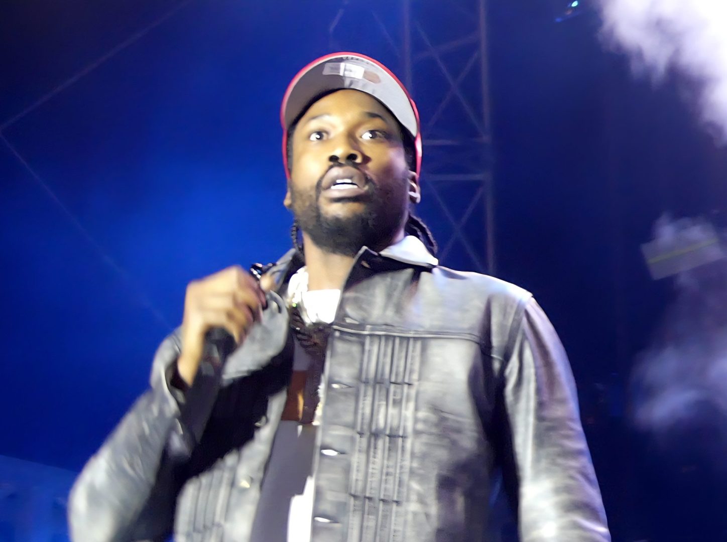 Meek Mill performs at the Roots Picnic (Photo by Derrel Jazz Johnson for rolling out)