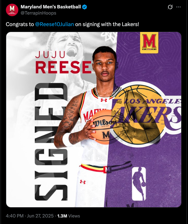 Angel Reese reacts after Lakers sign her undrafted brother