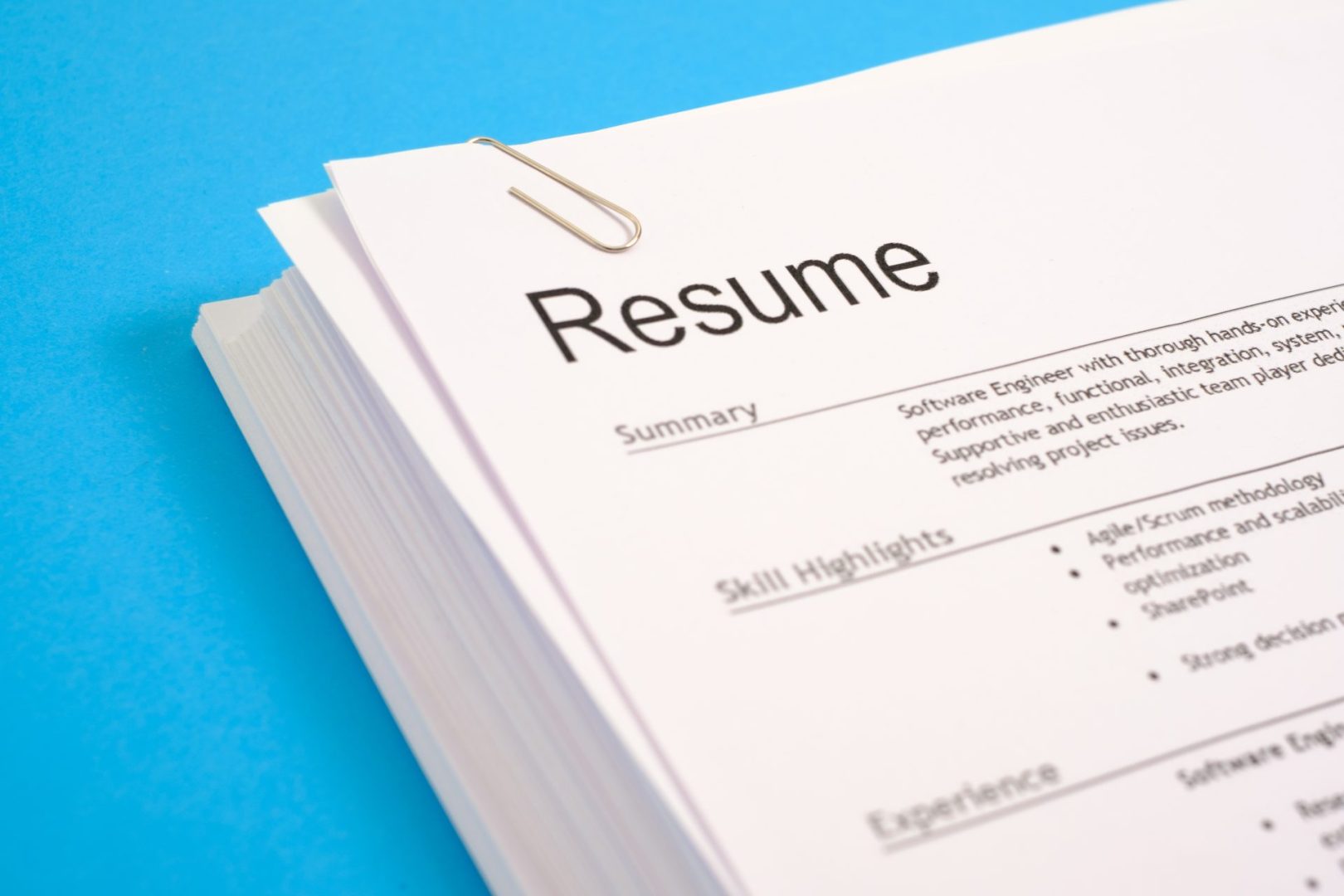 resume stand out