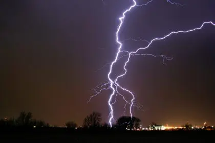 Tragic lightning strike
